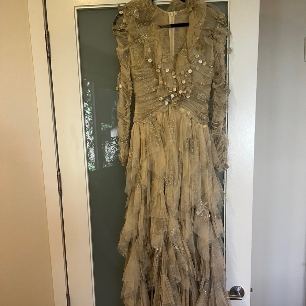 ZIMMERMANN Kaleidoscope Handkerchief Midi Dress
